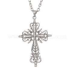 2 pz 2 stili lega croce pendente collane&nbsp;NJEW-JN05116