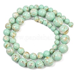 Fili di perline graduate assemblate in turchese sintetico e conchiglie marine&nbsp;GG-CBA2AE1-A07-C