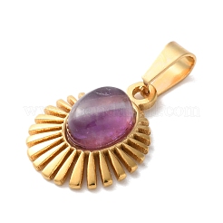 Pendentifs en améthyste naturelle&nbsp;STAS-C120-15G-05