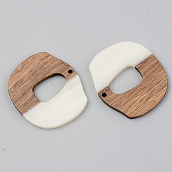 Colgantes de resina opaca y madera de nogal&nbsp;RESI-S389-045A-C04