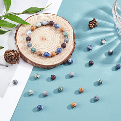 Kit fai da te per realizzare braccialetti elastici con pietre preziose rotonde&nbsp;DIY-SC0014-39