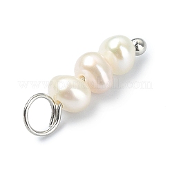 Pendenti di perle d'acqua dolce coltivate naturali 6 pz 2 stili&nbsp;PALLOY-JF02265-01
