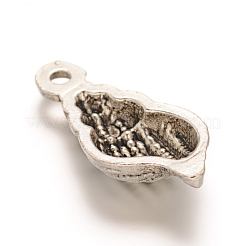 Pendenti della lega conchiglia stile tibetano&nbsp;PALLOY-ZN16997-AS-RS
