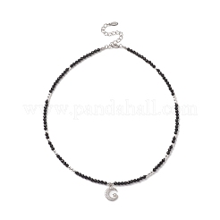 4-teiliges Halsketten-Set mit 4 klaren Zirkonia-Anhängern im Mond-&nbsp;NJEW-JN04271