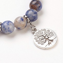 Natürliche Edelstein Perlen Charme Armbänder&nbsp;BJEW-JB03726