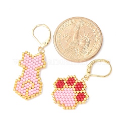 Orecchini a leva in acciaio inossidabile 304 per donna&nbsp;EJEW-MZ00406-01