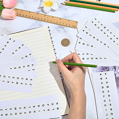 15 Stück selbstklebende Papierbuchstabenaufkleber&nbsp;DIY-SP0006-56A