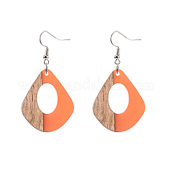 Colgantes de resina & madera&nbsp;RESI-OL0001-08C