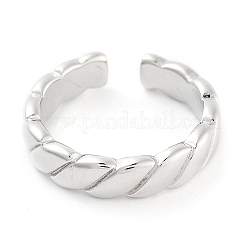Anneaux de manchette ouverts en laiton plaqué en rack pour femmes&nbsp;RJEW-Z059-02P-02