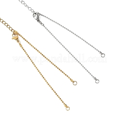 2 pezzo di catene a sfere in acciaio inossidabile 304 per la realizzazione di braccialetti&nbsp;AJEW-JB01659