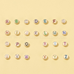 Legierung Emaille-Perlen&nbsp;ENAM-YW0001-27LG