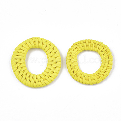 Anelli di maglia intrecciati a mano canna / rattan&nbsp;WOVE-T006-154B