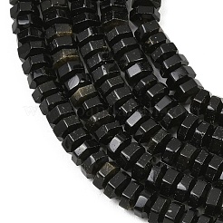 Natürliche goldenen Glanz Obsidian Perlen Stränge&nbsp;G-G317-A31-3X6MM