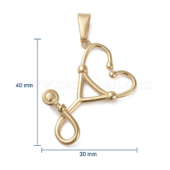 Pendentifs en acier inoxydable 304&nbsp;STAS-I127-091G