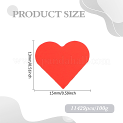 Confeti de corazón de plástico PET de 100 g&nbsp;DIY-ME0002-21