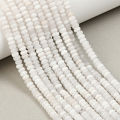 2 hebra de cuentas de jade blanco natural&nbsp;G-PA0001-24A
