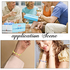 DIY-Heishi-Armband mit bösem Blick-Bastelset&nbsp;DIY-SC0018-96