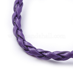 Création de bracelet tressé en imitation cuir à la mode&nbsp;X-BJEW-S076-M