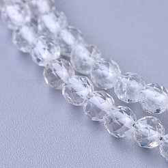 Natürliche weiße Topas-Perlenketten&nbsp;NJEW-K114-A-A09