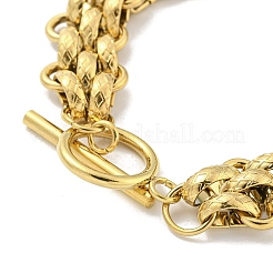 Bracciali a catena in acciaio inossidabile 304&nbsp;BJEW-P315-01B-G