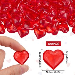 Cuentas de resina 120pcs&nbsp;RESI-SP0001-17A
