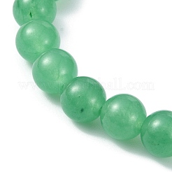 Bracelets extensibles en perles de jade malaisien naturel pour femmes&nbsp;BJEW-JB11360-03