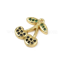 Pendentifs avec zircon cubiques à micro-pavés en laiton&nbsp;KK-M322-48G-06