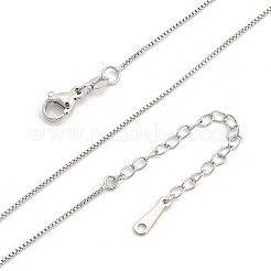 0.8 mm dicke Messing-Kettenhalsketten für Männer und Frauen&nbsp;NJEW-G160-19P