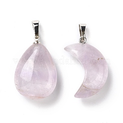 Natürlichen Amethyst Edelsteinanhänger&nbsp;G-P461-03