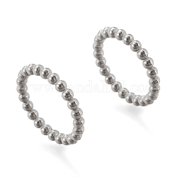 304 anelli di collegamento in acciaio inox, accessori pendenti, Forma anello, colore acciaio inossidabile, 21x2.8mm, diametro interno: 16.5mm