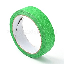 Cinta adhesiva de colores, cinta adhesiva de papel texturizado, para pintar, embalaje y protección de ventanas, verde, 9.85x1.15 cm, aproximamente 20 m / rollo