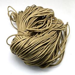 7 внутренние сердечники веревки из полиэстера и спандекса, ровный цвет, для изготовления веревочных браслетов, оливковый, 4~5 мм, около 109.36 ярда (100 м) / пачка, 420~500 г / пачка