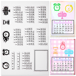 Прозрачные силиконовые штампы, для diy scrapbooking, фотоальбом декоративный, изготовление карт, число, 160x110x2.5 мм