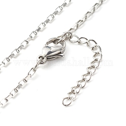 304 de acero inoxidable cadenas venecianas collares, color acero inoxidable, 15.87 pulgada (40.3 cm)