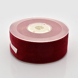 Полиэстер бархат лента для упаковки подарка и украшения празднества, темно-красный, 1-1/2 дюйм (38 мм), о 20yards / рулон (18.29 м / рулон)