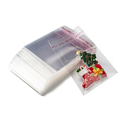 OPP мешки целлофана, небольшие сумки для хранения ювелирных изделий, самоклеящиеся пакеты для запайки, прямоугольные, прозрачные, 7x5 см, односторонний толщина: 0.035 mm, внутренней меры: 5x5 см