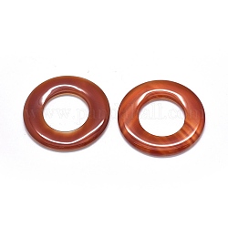 Gros pendentifs cornaline naturelles, anneau, 55x5mm, Trou: 29mm