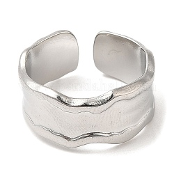 304 открытое кольцо из нержавеющей стали, цвет нержавеющей стали, размер США 6 1/4 (16.7 мм)