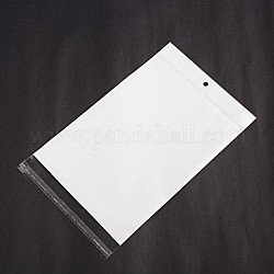 Sacchetti di cellofan rettangolo, bianco, 25.8x14.5cm, 