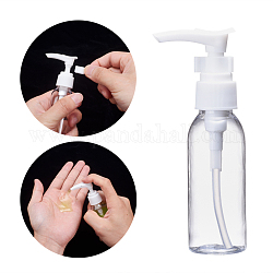 50 ml nachfüllbare leere Plastikflaschen für Haustierseifen für Flüssigseife, Transparent, 3x12 cm, Kapazität: 50 ml (1.69 fl. oz)