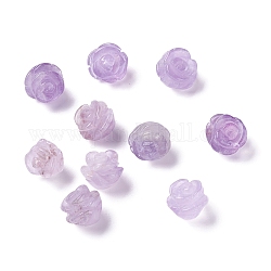 Perles d'améthyste naturelle, rose, 9.5~10x9~9.5mm, Trou: 1mm