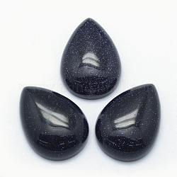 Cabochons en pierre bleue synthétique, larme, 25x18x7mm