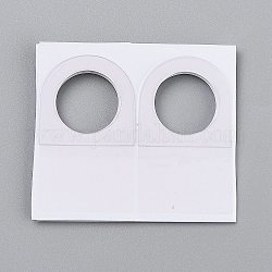 Transparente selbstklebende PVC-Aufhängelaschen, mit Euroschlitz klappbar, für Einzelhandels-Display-Tabs, Transparent, 3x5x0.05 cm
