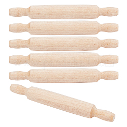 Mattarello di legno, rullo di pasta per cuocere i biscotti della pizza della pasticceria, utensile da cucina, colonna, navajo bianco, 139x18.5mm