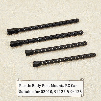 OTOTEC 8 Pz RC 1:10 Corpo Post Monti Plastica Nera Compatibile Con HSP 94122 94102 94123 94103 Modello RC Auto Parti di Ricambio