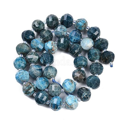 Chapelets de perles en apatite naturelle&nbsp;G-G182-B42-06-1