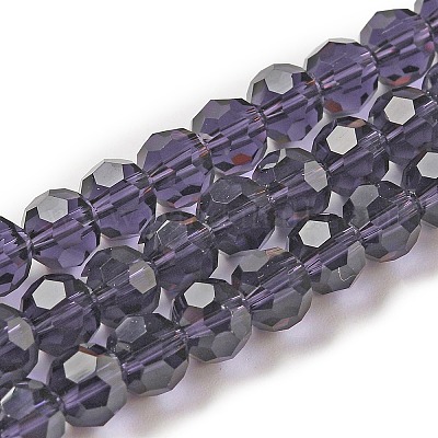 Perles en verre transparentes&nbsp;EGLA-A035-T6mm-D15-1