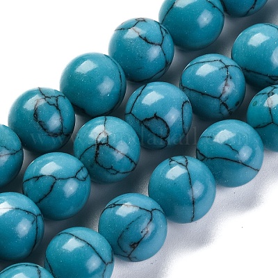 Chapelets de perles en turquoise synthétique&nbsp;G-L605-G01-04A-1