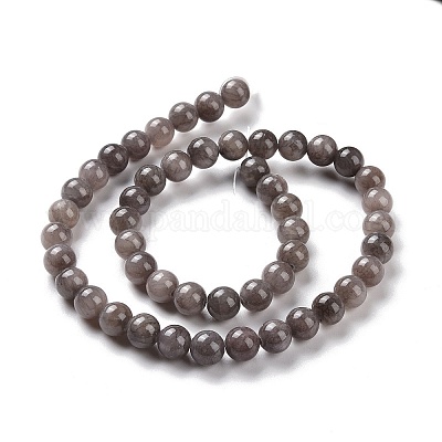 Natur Mashan Jade runde Perlen Stränge&nbsp;G-D263-8mm-XS29-1