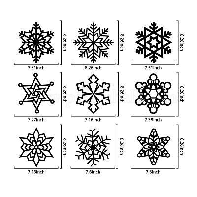 MLOLM 24 Sets Snowflake Suncatchers Christmas Winter Crafts Kits DIY W –  WoodArtSupply